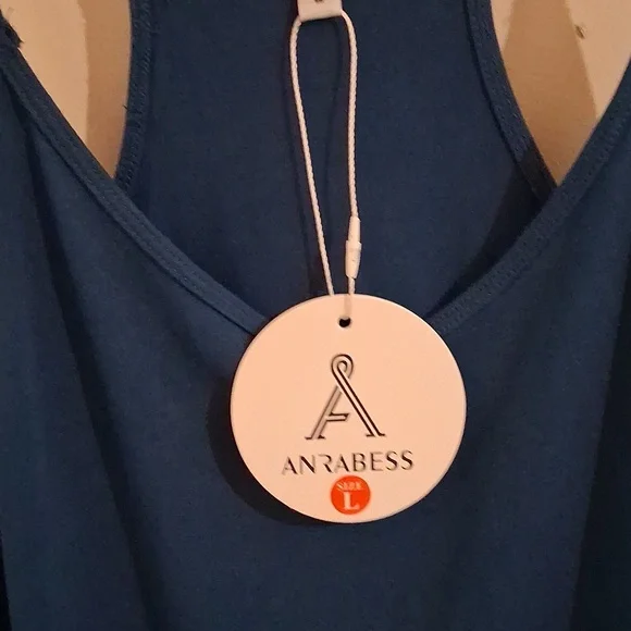 Women's Blue Sleeveless Top - Picture 4 of 7